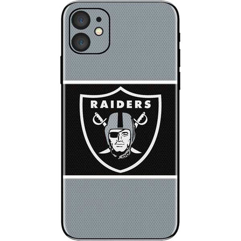 NFL Las Vegas Raiders Zone Block iPhone 11 Skin